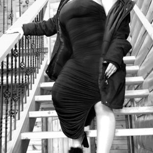 Strapless tune bodycon dress